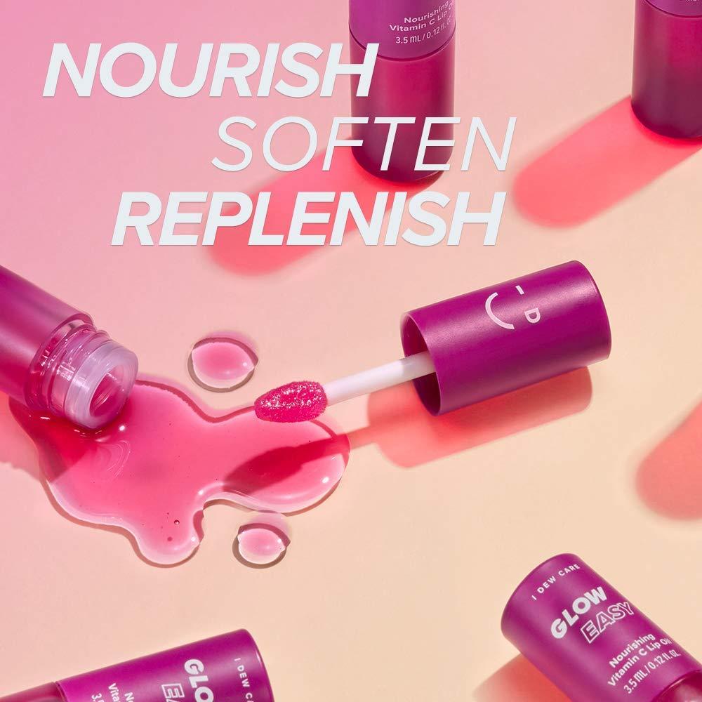 I Dew Care Glow Easy Vitamin C Lip Oil Nourishing Shine 0.12 fl oz