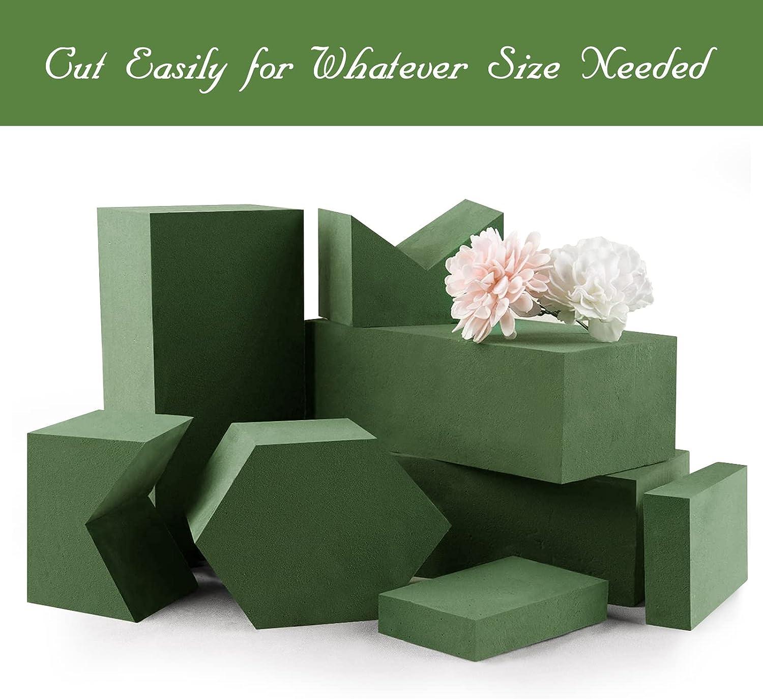 FLOFARE Pack of 8 Dry and Wet Floral Foam Blocks for Fresh and Artificial  Flowers, Each (7.8” L x 3.5” W x 2.4” H), for Wedding, Birthdays, Home