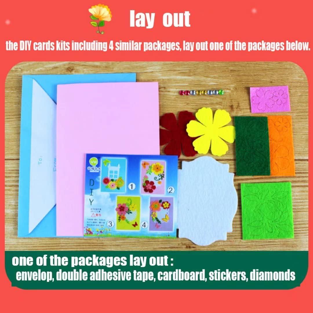  QIAONIUNIU Card Making Kits DIY Handmade Greeting Card Kits for  Kids, Christmas Card Folded Cards and Matching Envelopes Thank You Card Art  Crafts Crafty Set Gifts for Girls Boys : Arts
