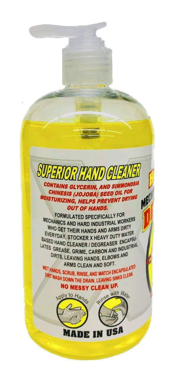 STOCKER X (16 OZ.) Heavy Duty Mechanics Hand Soap Cleaner