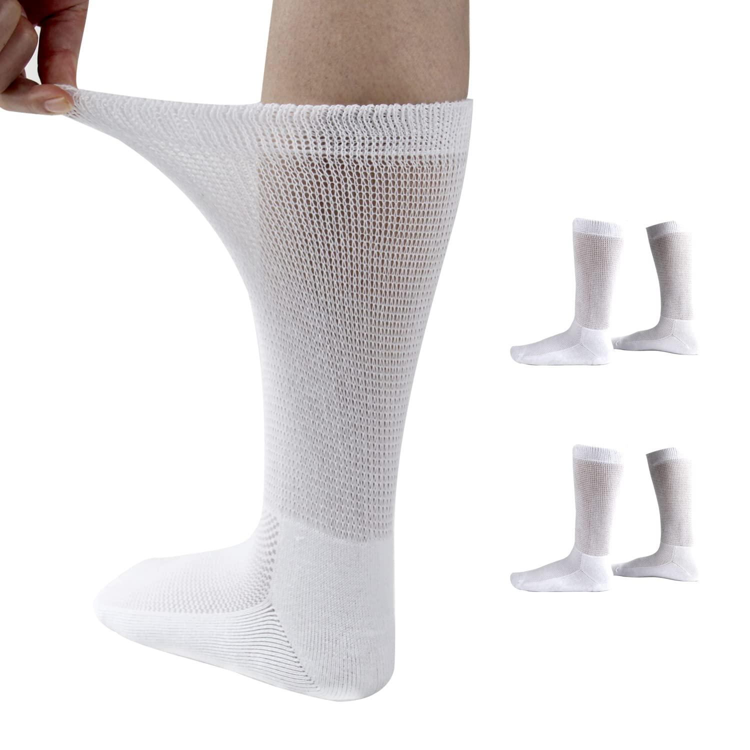 Fibye Extra Wide Socks for Swollen Feet 2022 Updated 2 Pairs Diabetic