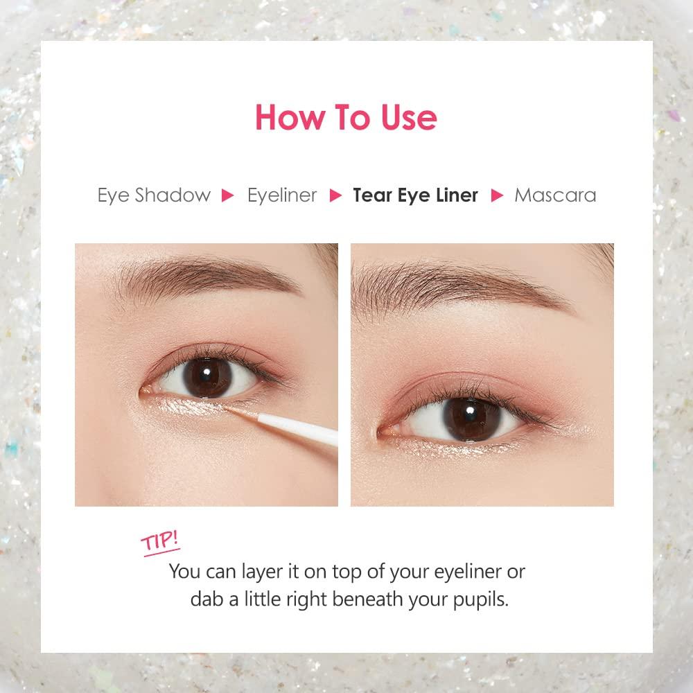 ETUDE Tear Eye Drop Liner 8g 3 Pure Sparkling Pearl LongLasting
