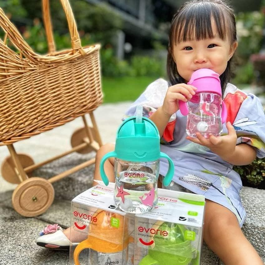 Leakproof Double Handle Silicone Baby Water Bottle