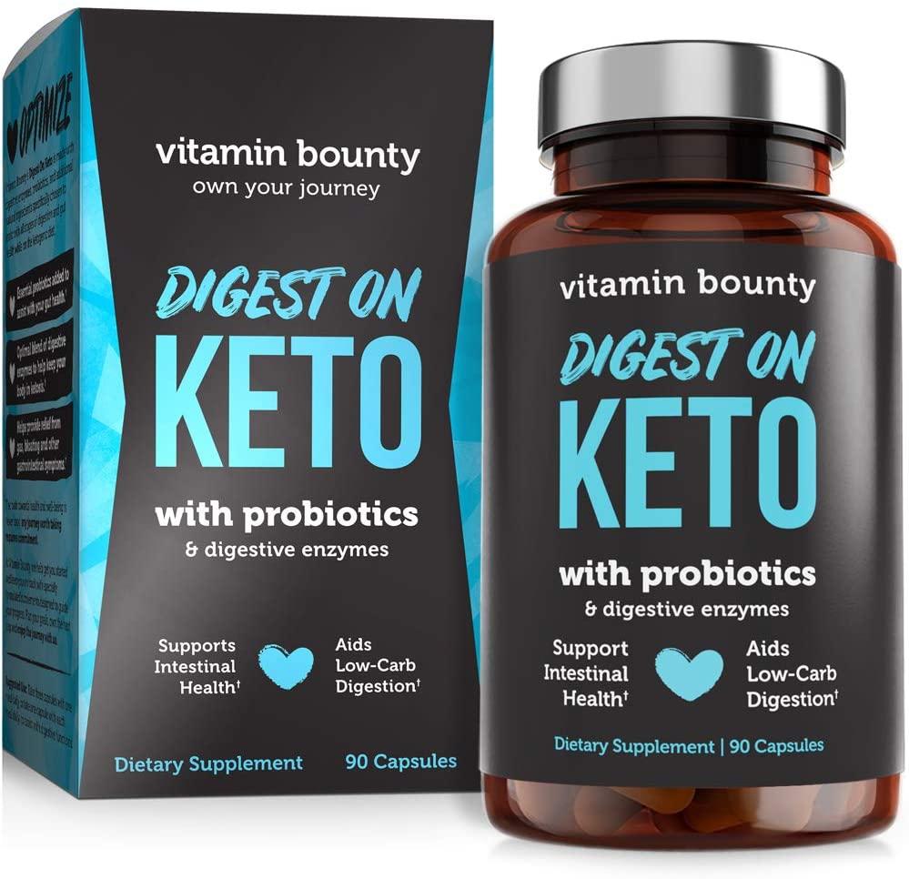 Digest on Keto Digestive Enzymes with Probiotics & Apple Cider Vinegar