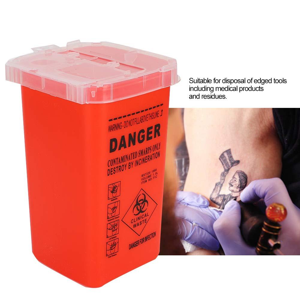 Sharps Container, Disposable Tattoo Supplies Small Sharps Needle