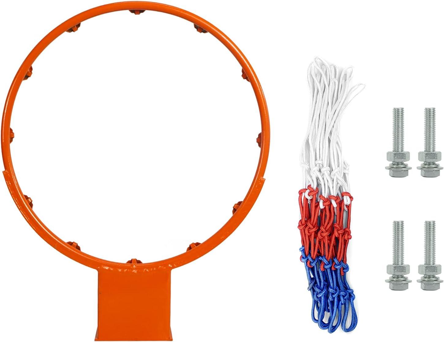 Aoneky Basketball Rim - 18mm Solid Steel Replacement With Net