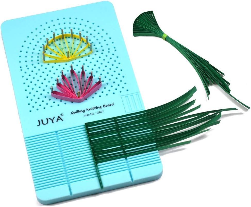 JUYA Paper Quilling Kits with 30 Colors 600 Strips and 8 Tools ( Paper Width:3mm, Blue Tools)