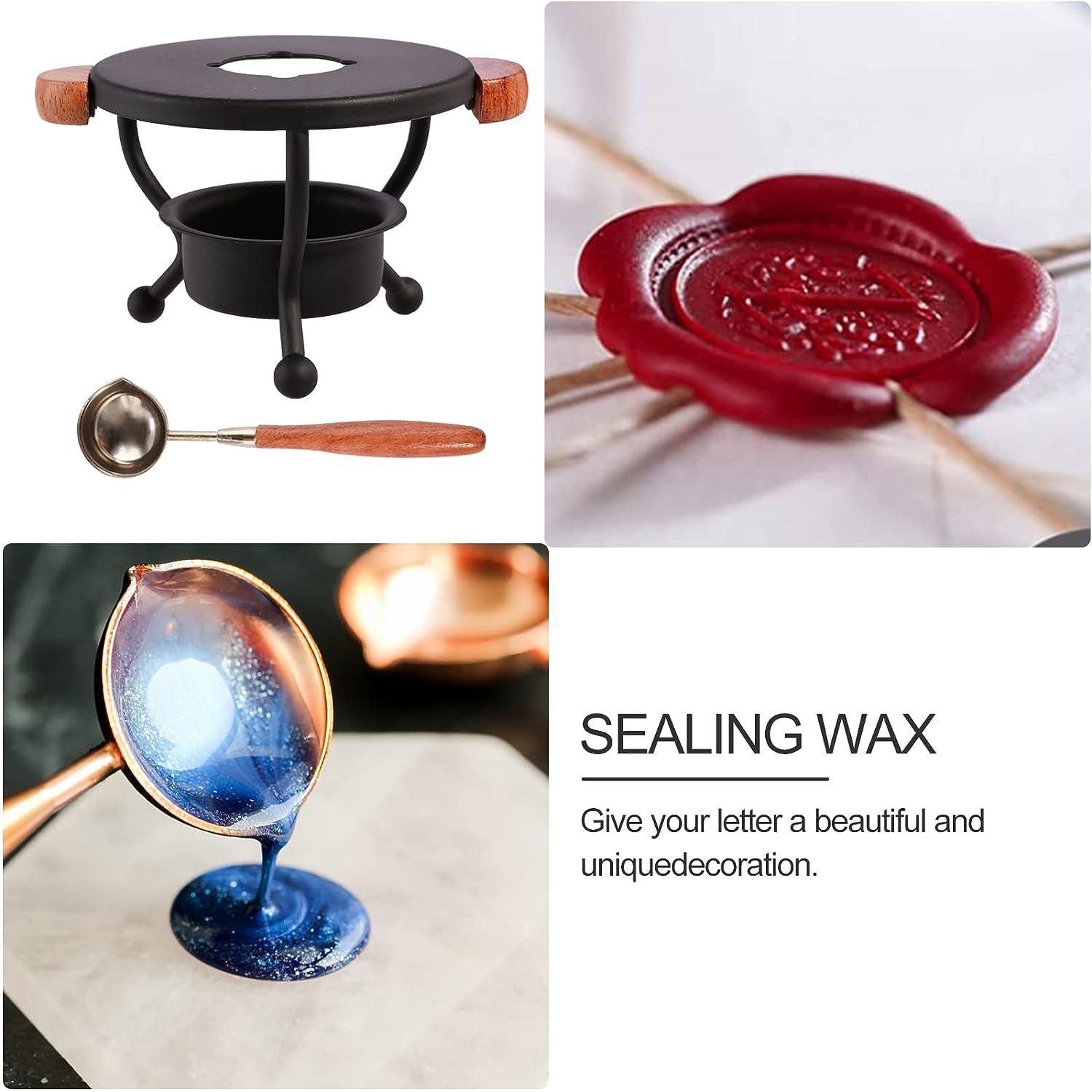 Wax Seal Warmer, Wax Seal Stamp Set Sealing Wax Furnace Melting Tool for  Melting Wax Seal Sticks Wax Seal Beads, Wax Seal Spoon Holder for Wedding  Wax Envelope Seal Stamp 