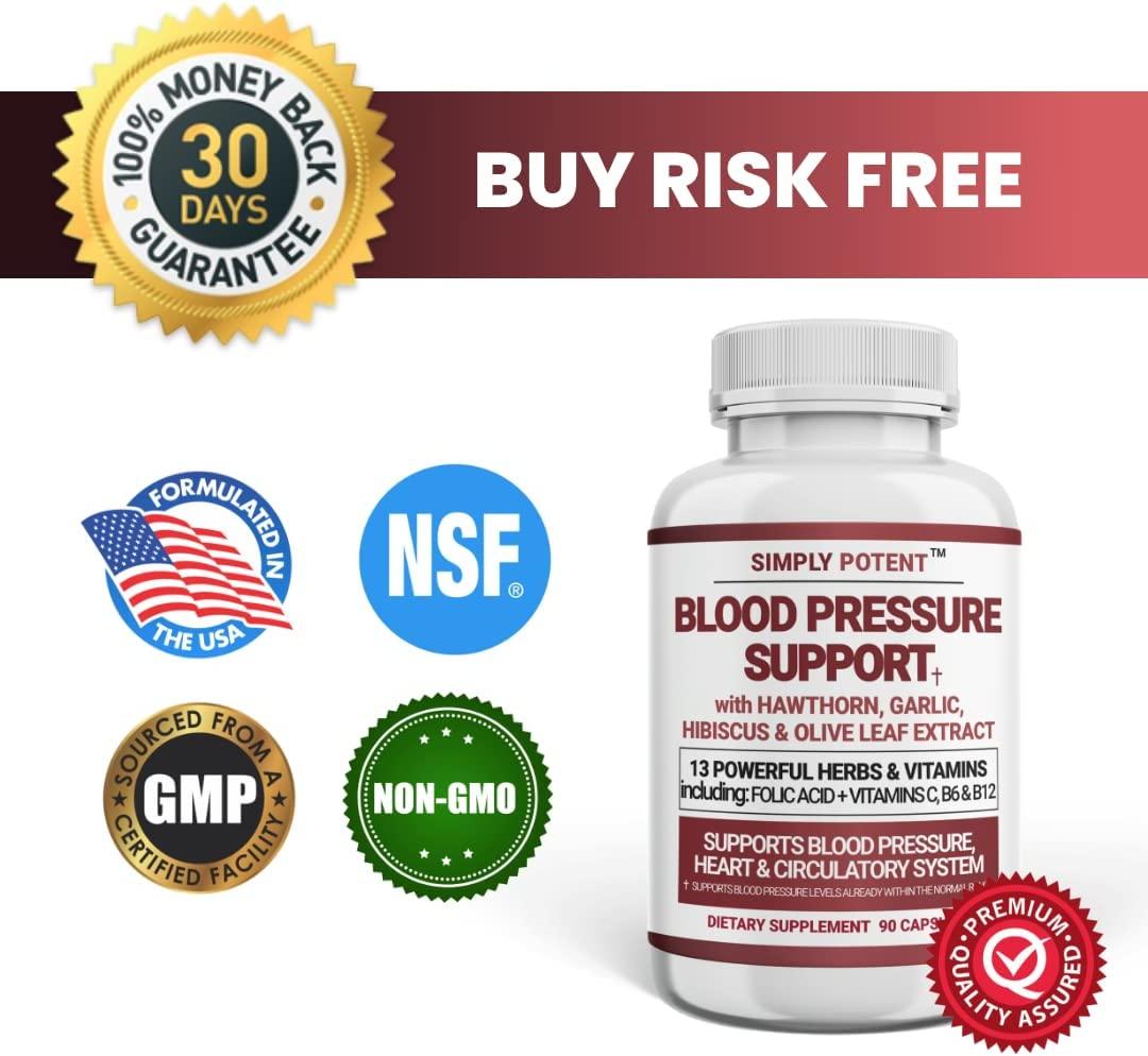 Blood Pressure Support Supplements 13 Vitamins & Herbs for Healthy