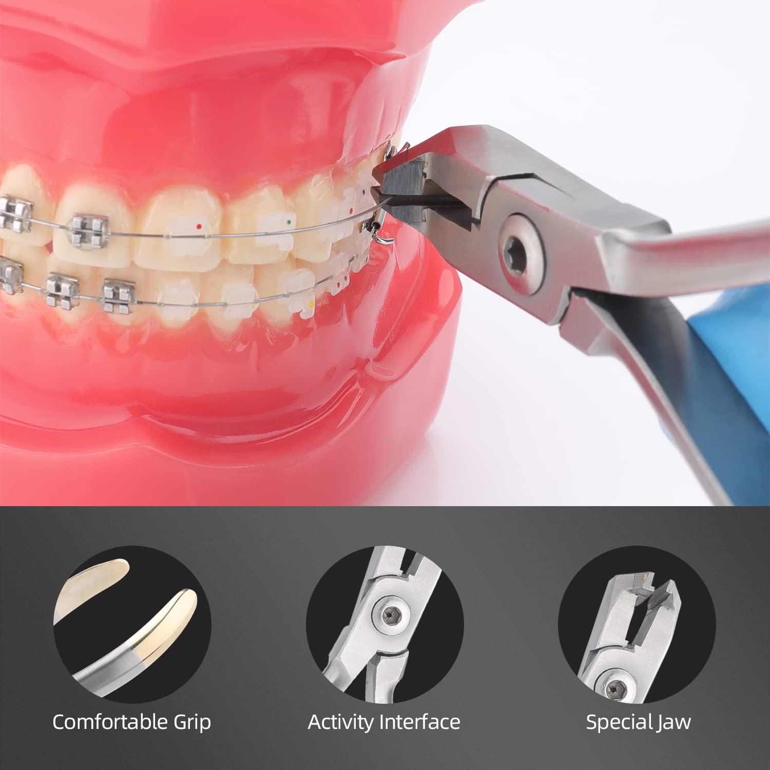 Faruijie Orthodontic Distal End Cutter Stainless Steel Braces Pliers ...