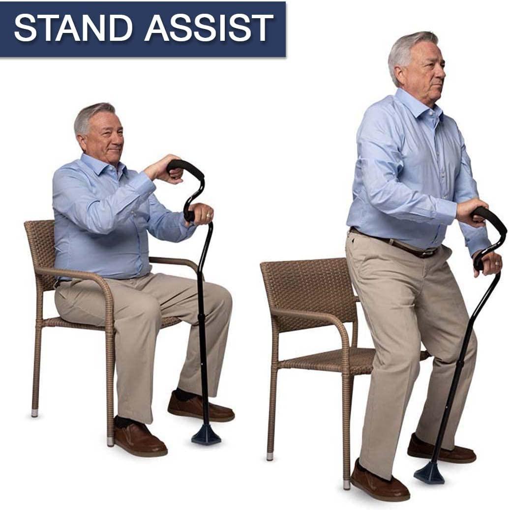 StrongArm Comfort Cane Self Standing Lightweight Adjustable Walking