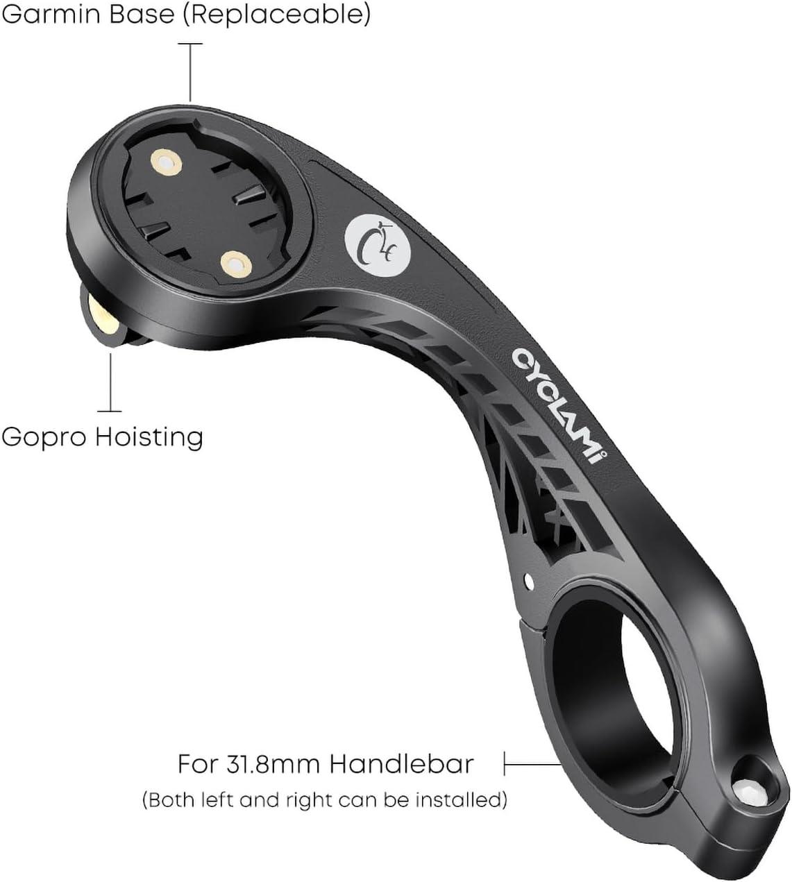 Support De Vélo Pour Compteur GPS - Compatible Garmin, IGPSPORT, XOSS, CooSpo, Léger En Fibre De Carbone