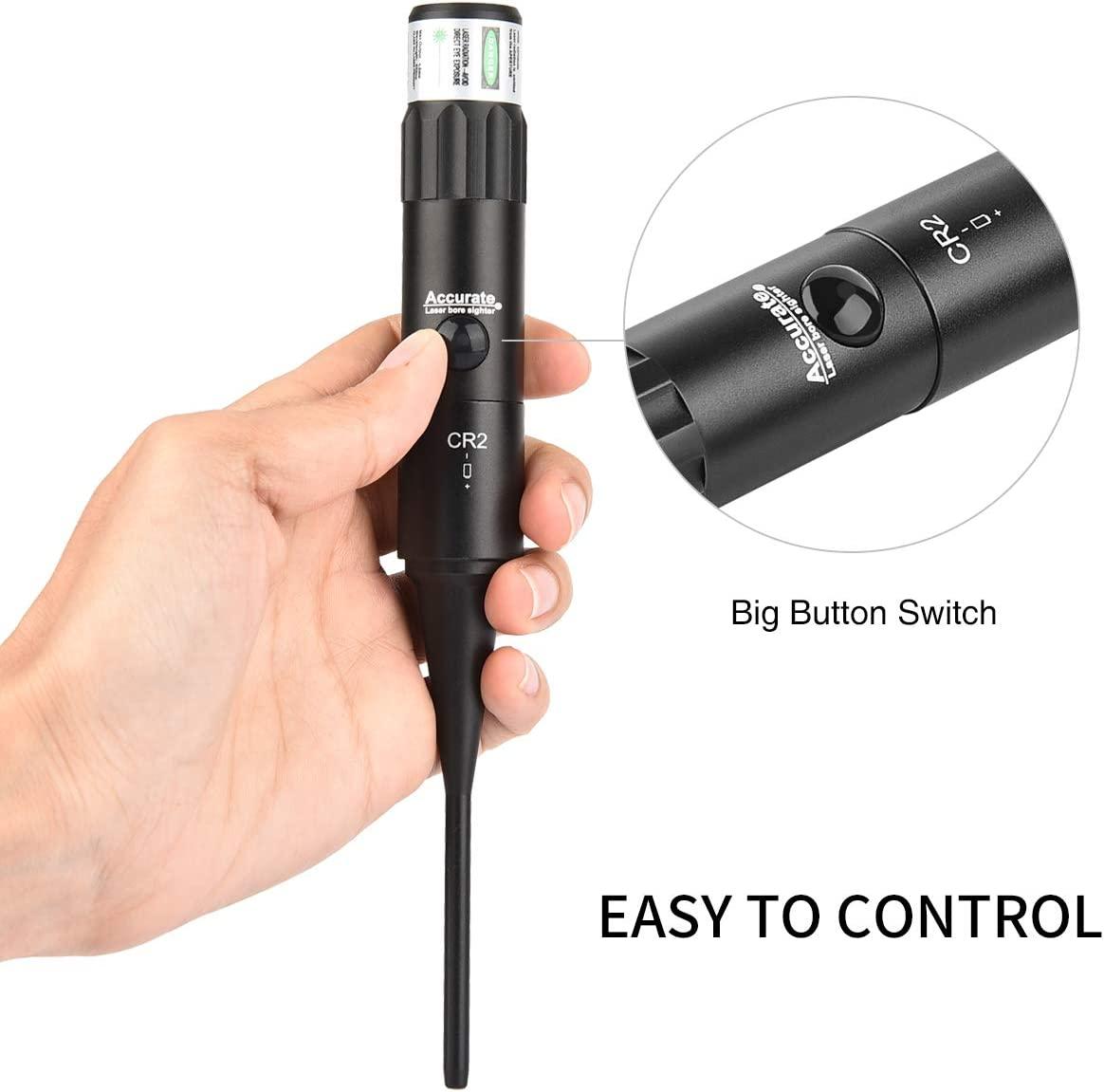 EZshoot Bore Sight Kit Bright Green or Red Dot BoreSighter with Big