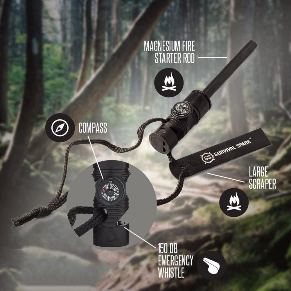 Fire Starter SurvivalSPARK Emergency Magnesium Fire Starter