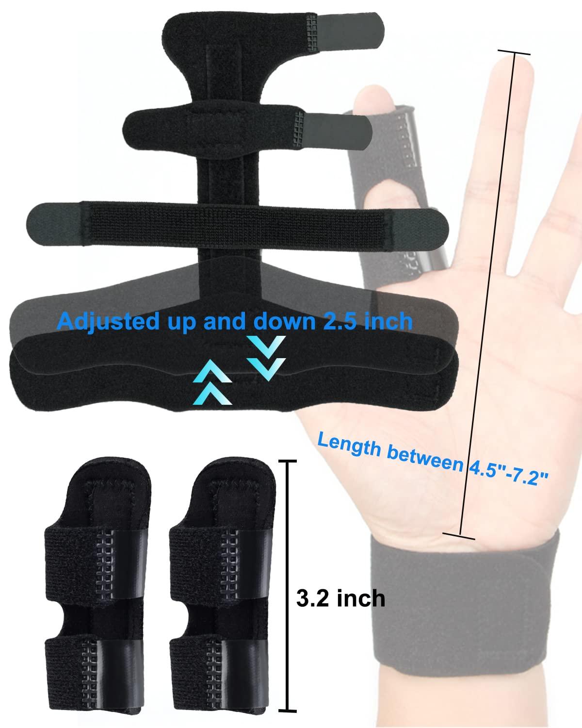 Golbylicc 3PC Adjustable Finger Splints for Arthritis & Injury Relief
