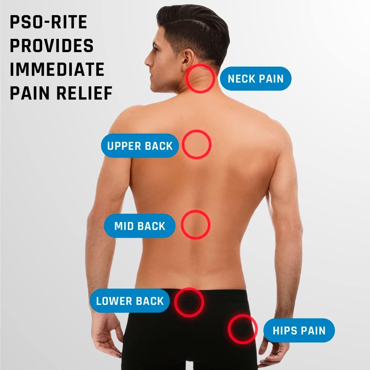 PsoRite Psoas Muscle Release Tool for Deep Tissue Massage Back, Hip Flexor, and Night Black Color