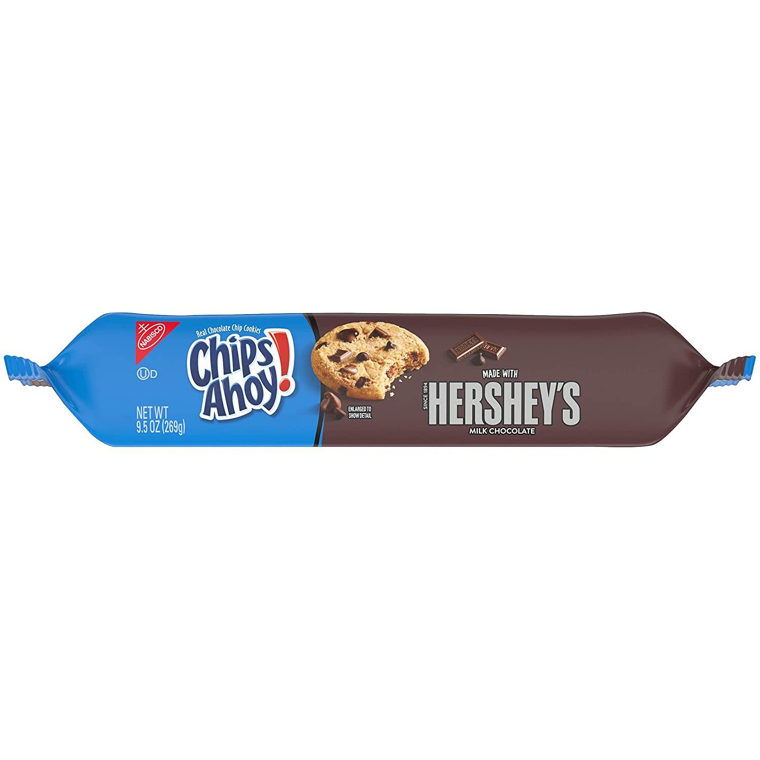 Chips Ahoy! Cookies with Hersheys Milk Chocolate, 9.5 Ounce