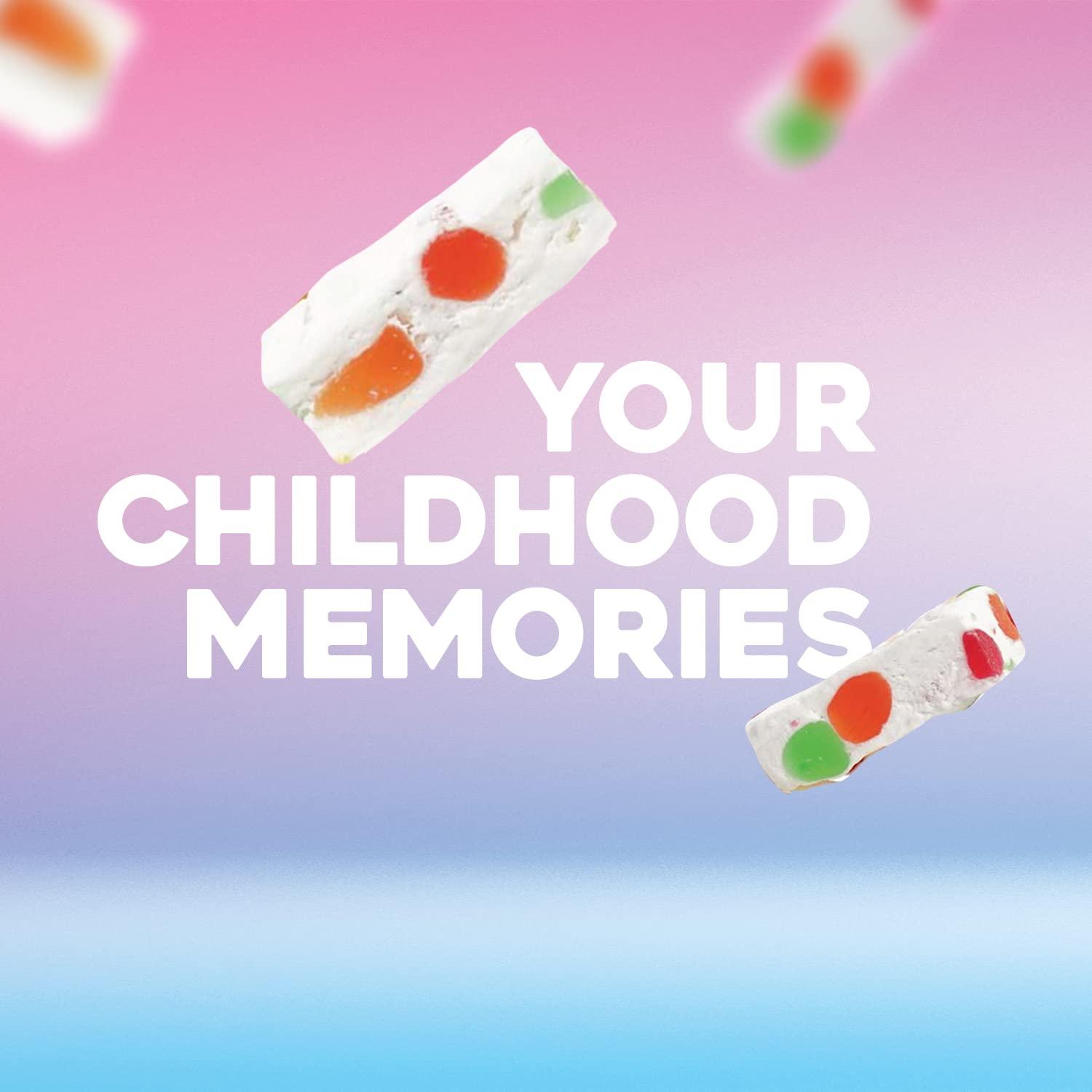 Golden Bonbon Italian Jujube Nougat Candy, Soft and Chewy With Fruity Jelly Beans Original