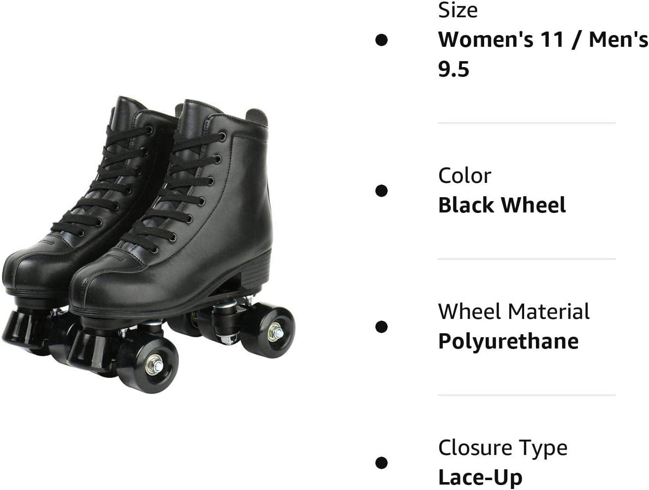 XUDREZ Double-Row PU Leather High-top Roller Skates Unisex