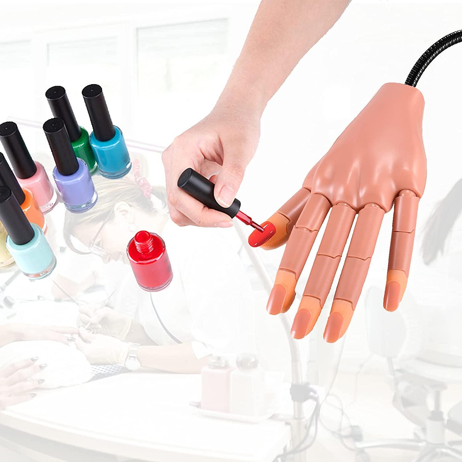 Practice Hand for Acrylic Nails Hand Practice Train Mannequin Hands For