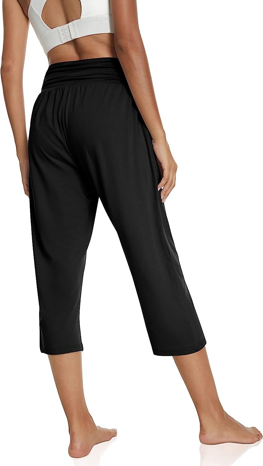 Buttery Soft Women'S Joggers Capris with 4 Pockets Active Sweatpants High  Waist