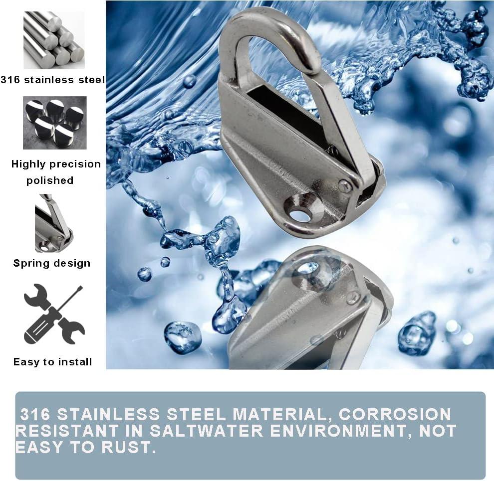 High Polished 5/16" Grab Hooks Stainless Steel Aisi316/304 Clevis Slip Hooks With Safety Latches - Buy China Wholesale Clevis Slip Hooks With Latches $0.5