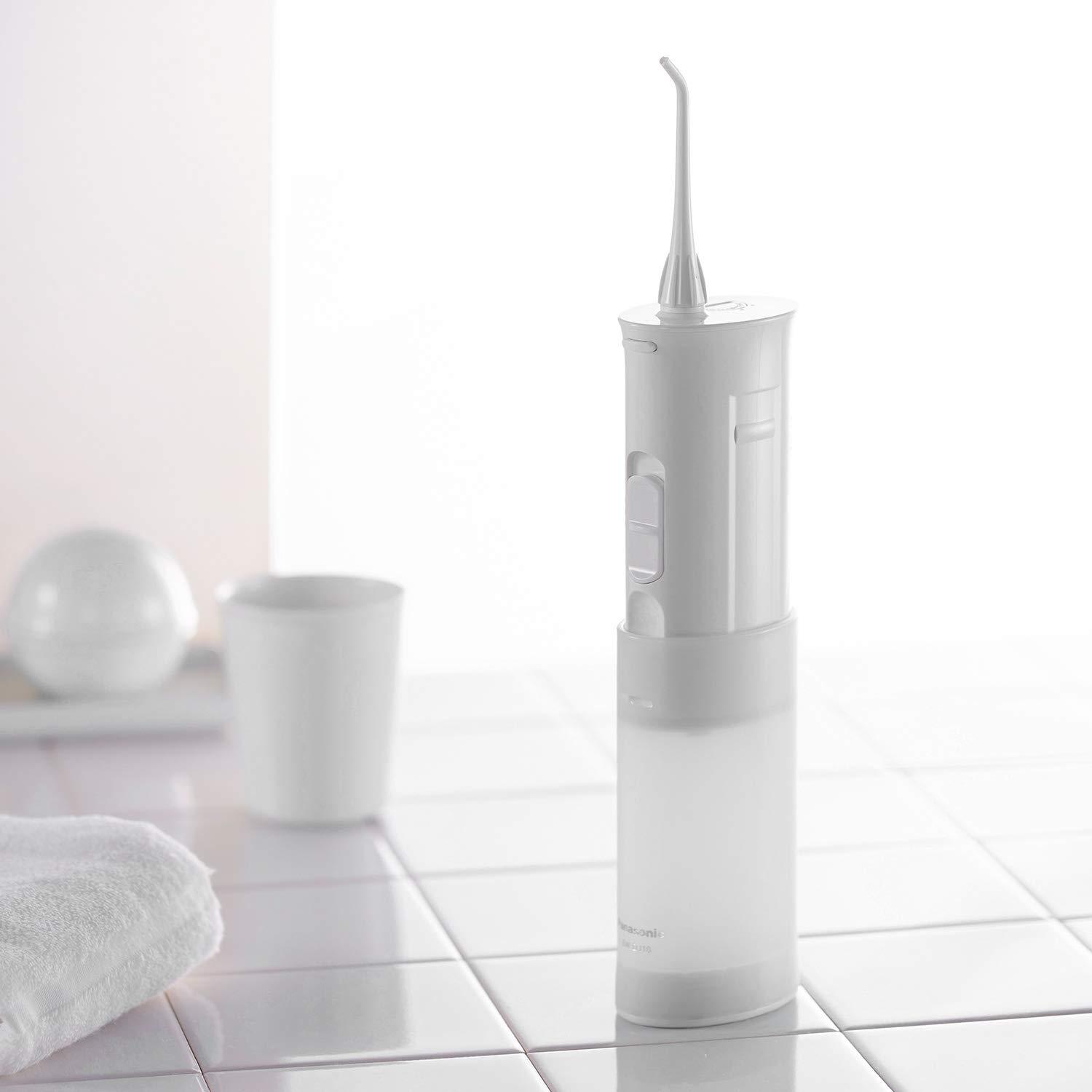 Panasonic Portable Water Flosser, 2Speed BatteryOperated Oral Irrigator with Collapsible