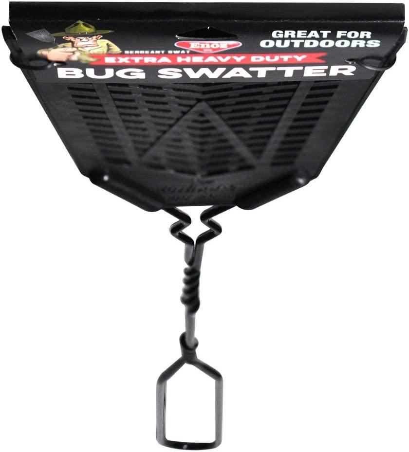 Enoz Sergeant Swat Flyswatter, Extra Heavy Duty Bug Swatter with Metal