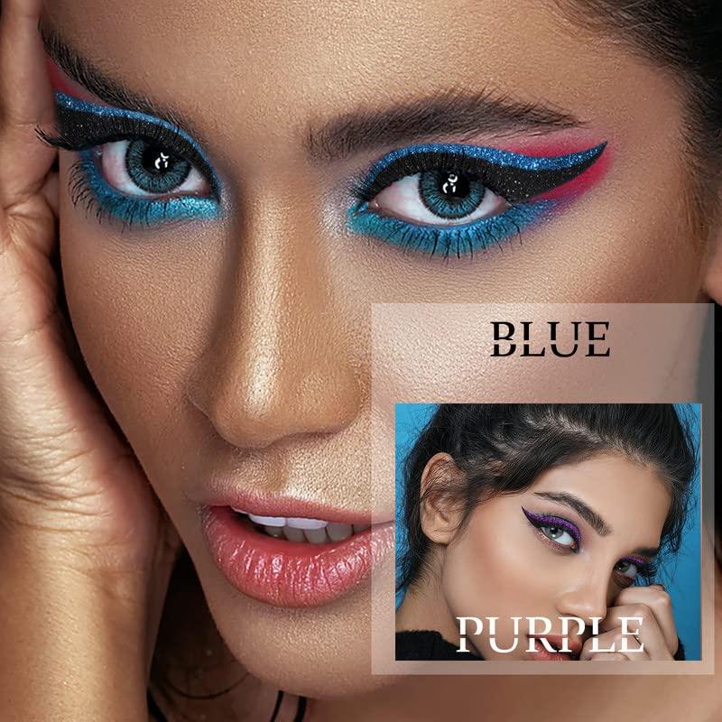 36 Pairs Glitter Eyeliner Stickers Instant Eyeliner Stickers Self