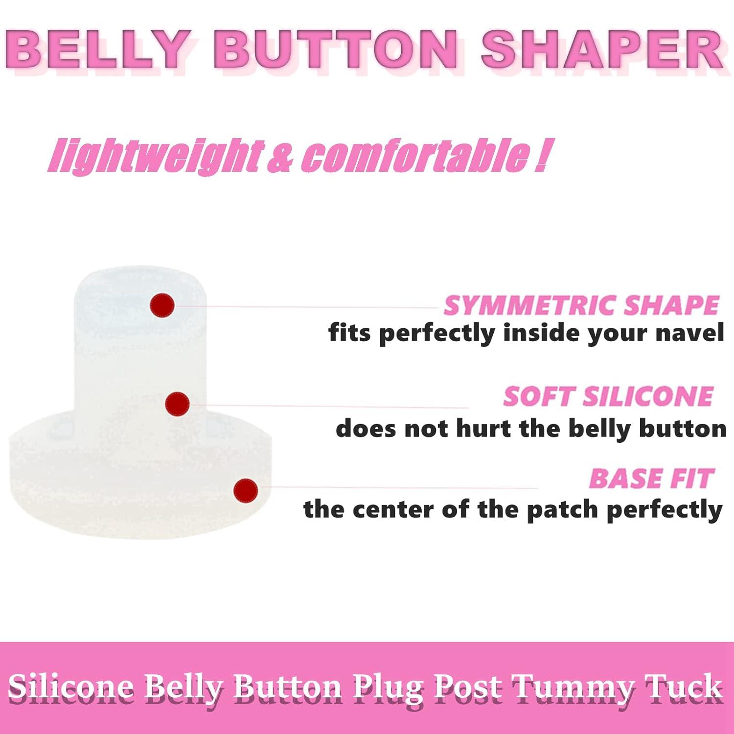 Heyshapeing 13PCS Belly Button Plug Post Tummy Tuck Soft Silicone Belly  Button Shaper Tummy Tuck for Liposuction(12pcs+Tape)