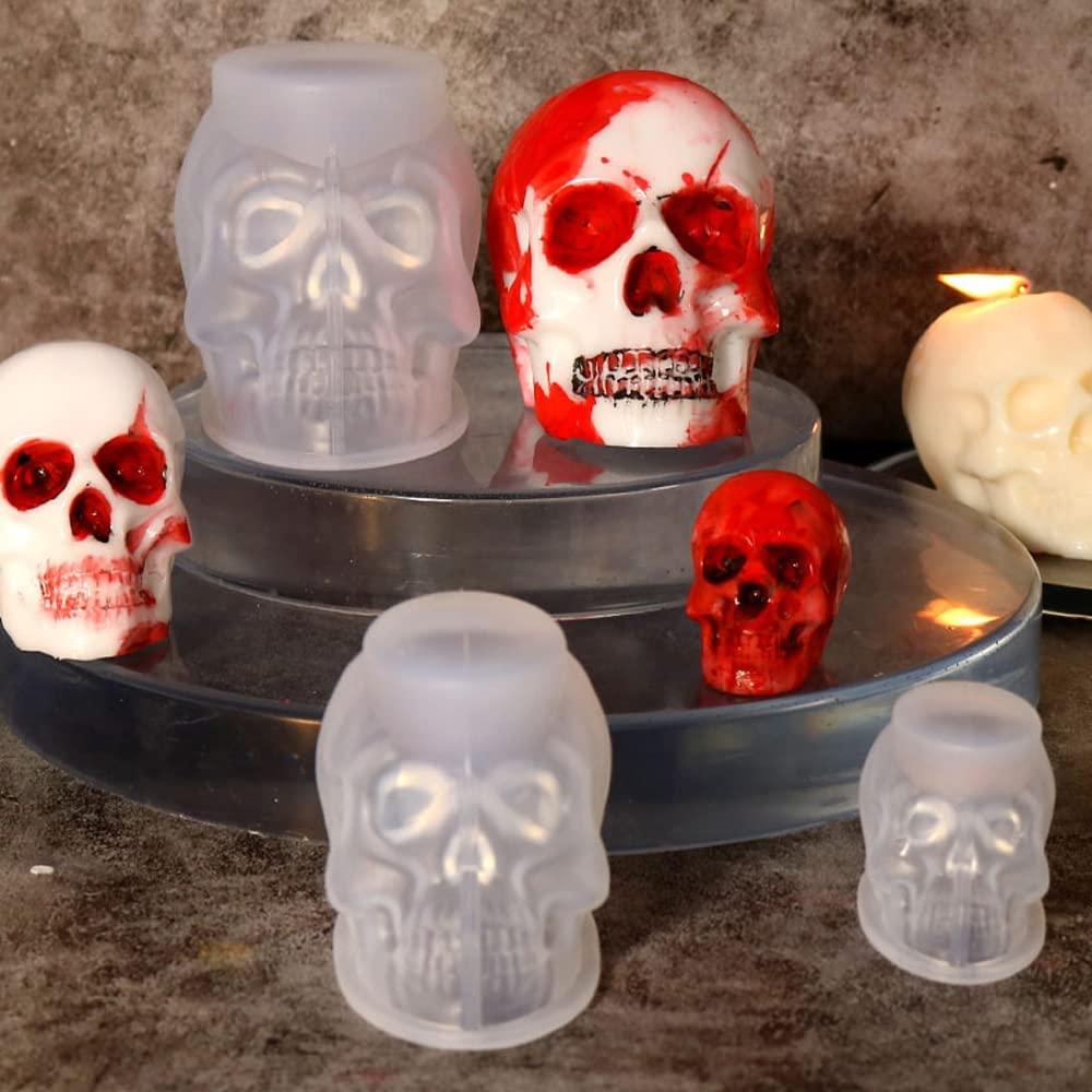Voaesdk 3D Skull Resin Molds, 3 Sizes Silicone Skeleton Epoxy Molds, Skull  Head Silicone Molds for Resin Casting,DIY Craft, Clay, Candle Wax Making,  Halloween Home Decor - Yahoo Shopping