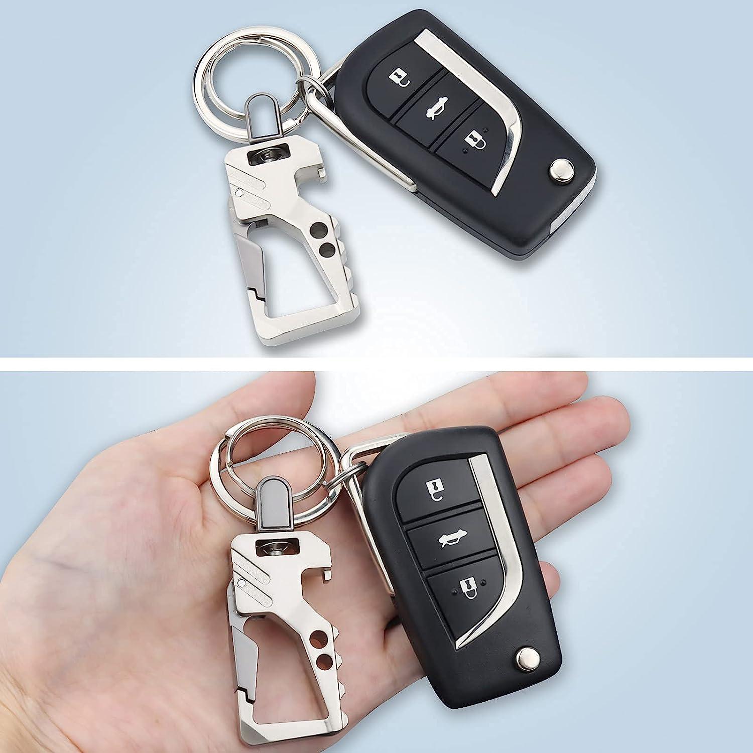 Car Key Chain For Men, Car Key Keychains With 2 Keyrings - Key Chains  Women For Car Keys, Quick Release Design, Detachable Key Chain Rings
