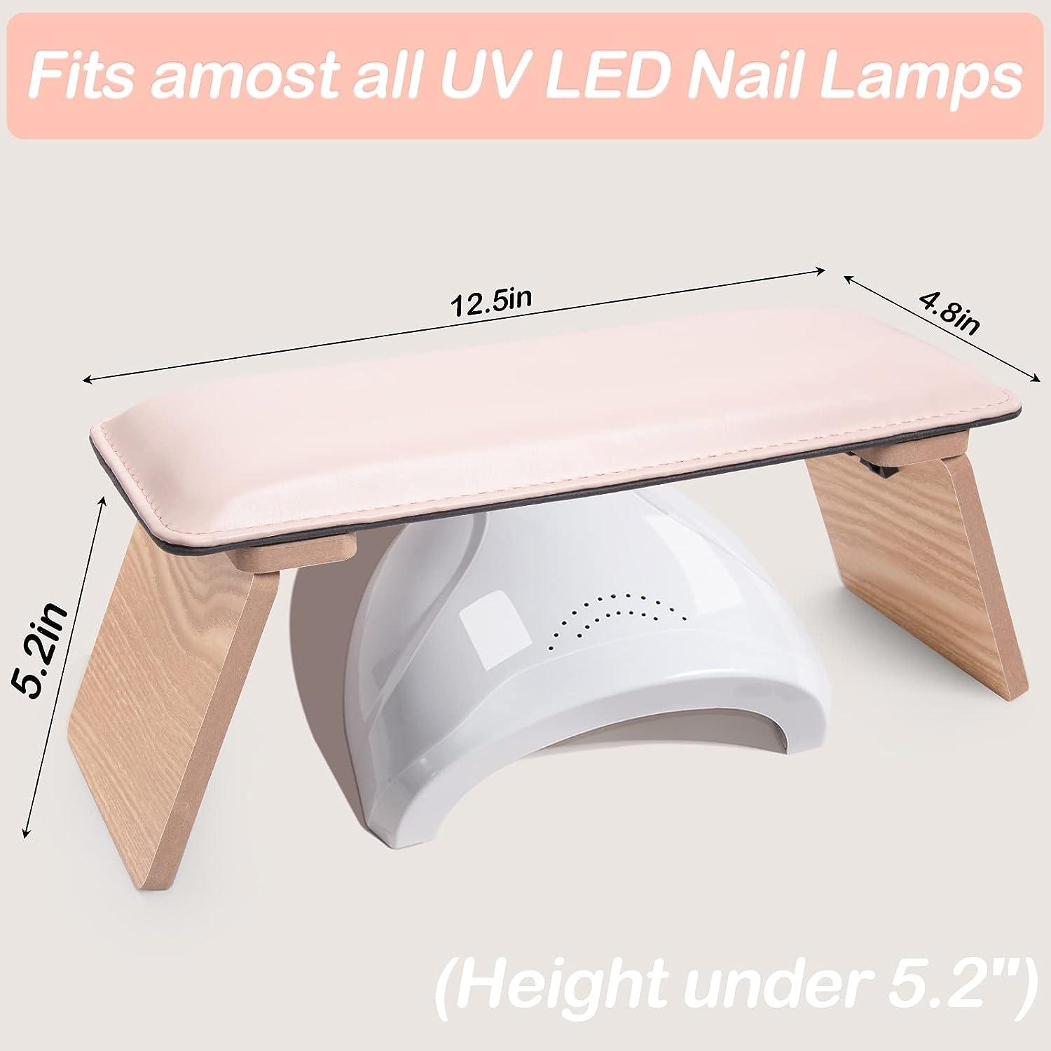 Nail Arm Rest Professional Microfiber Leather Nail Rest Stand Cushion For  Acrylic Nails Wood Nail Pillow Hand Rest For Nail Tech Nail Mat For Table