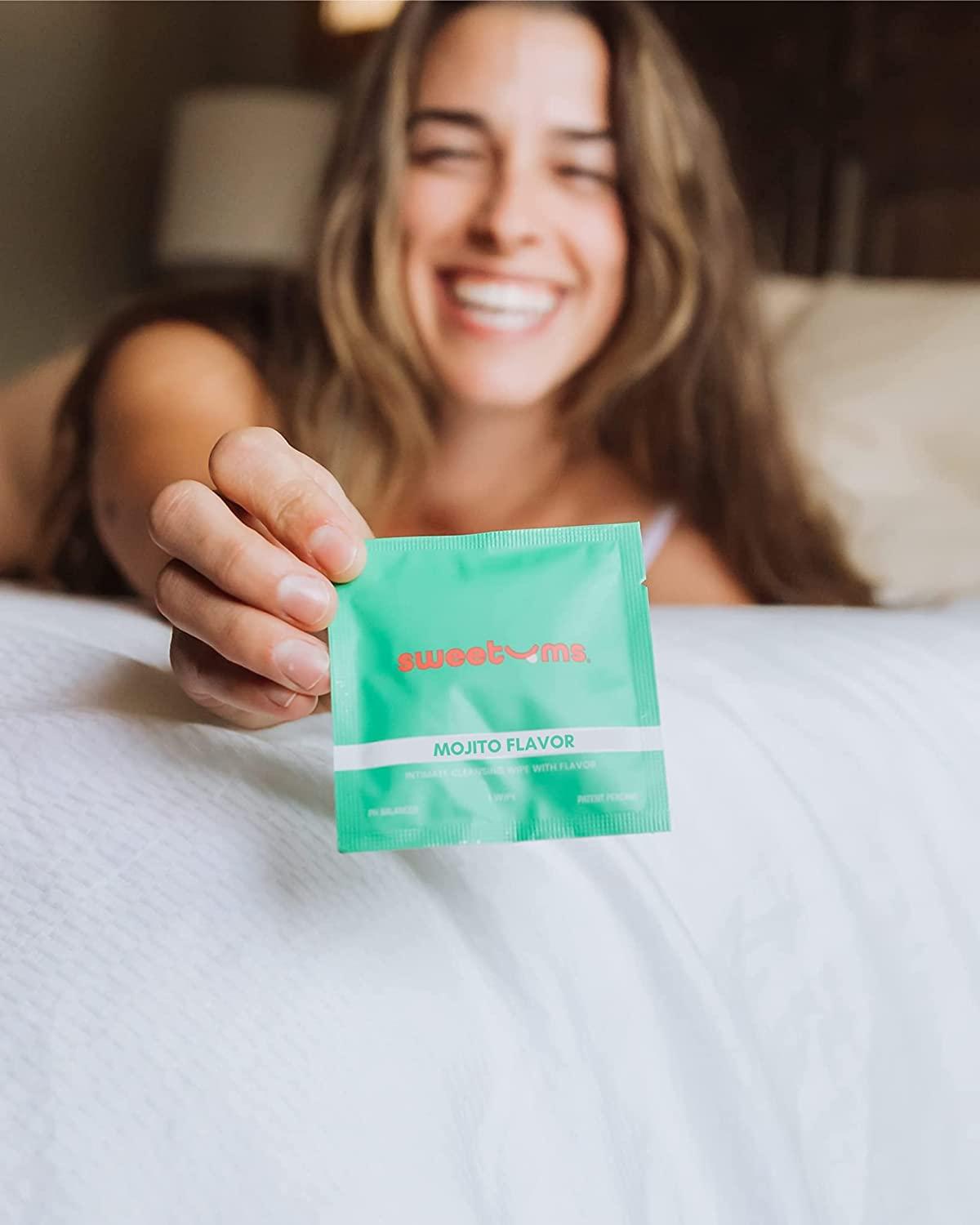 Sweetums Mojito Feminine Wipes Individually Wrapped, pH Balanced