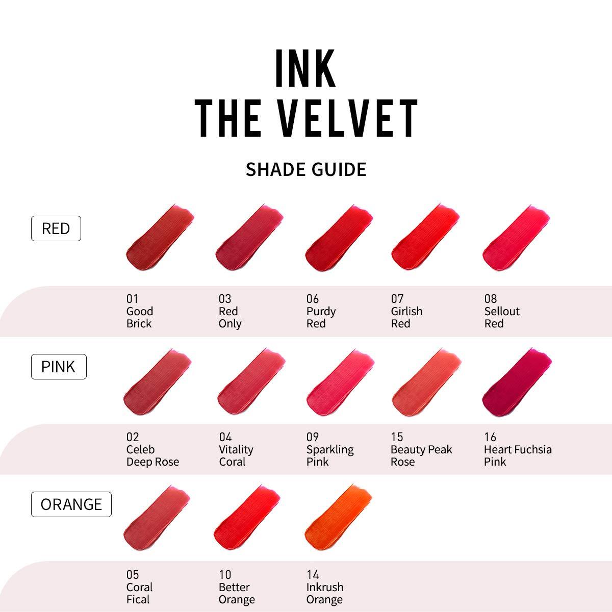 Peripera Ink Velvet Lip Tint 03 Red Only 0.14 oz (4 g)