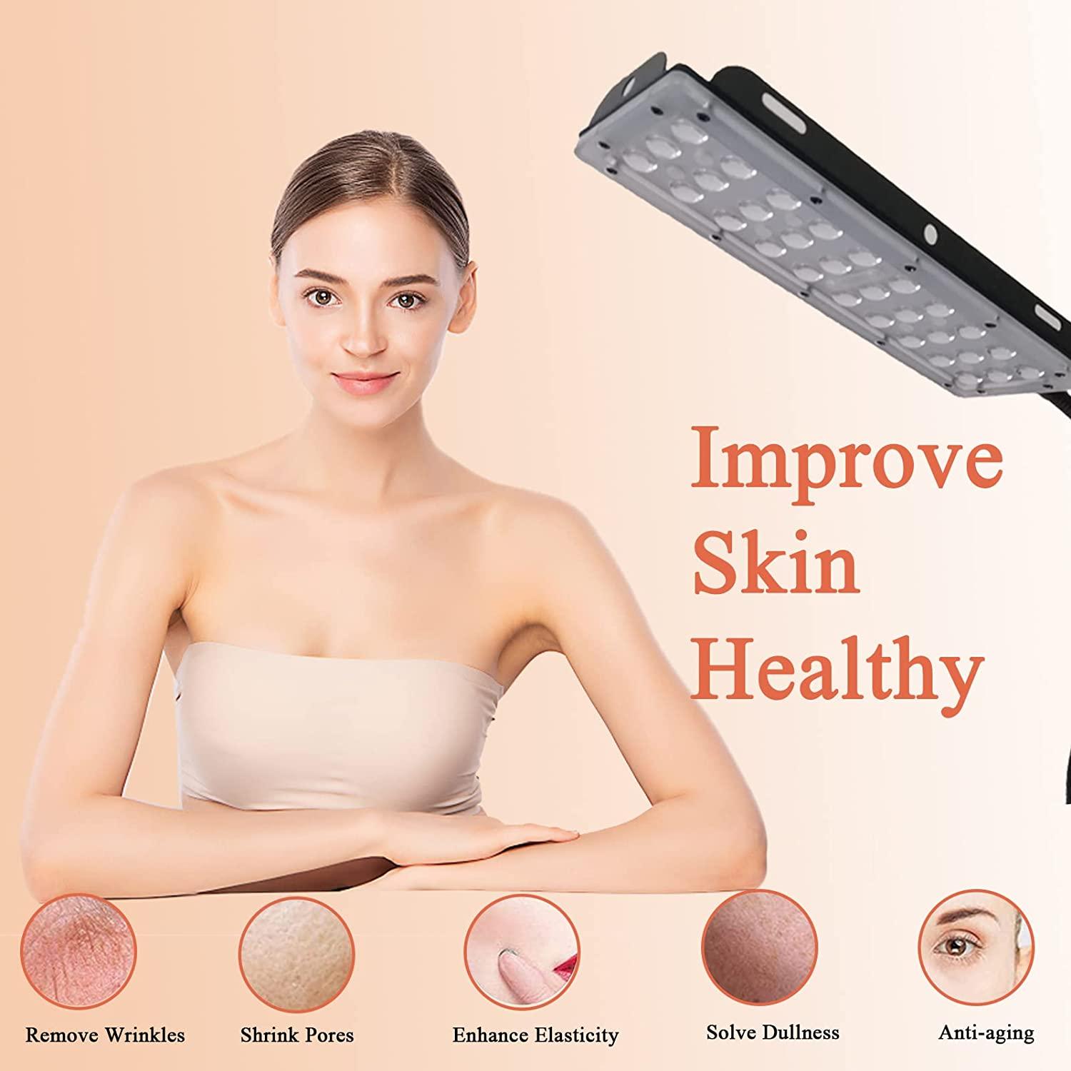 Infrared Red Light Therapy Lamp with Height Adjustable Stand 660nm