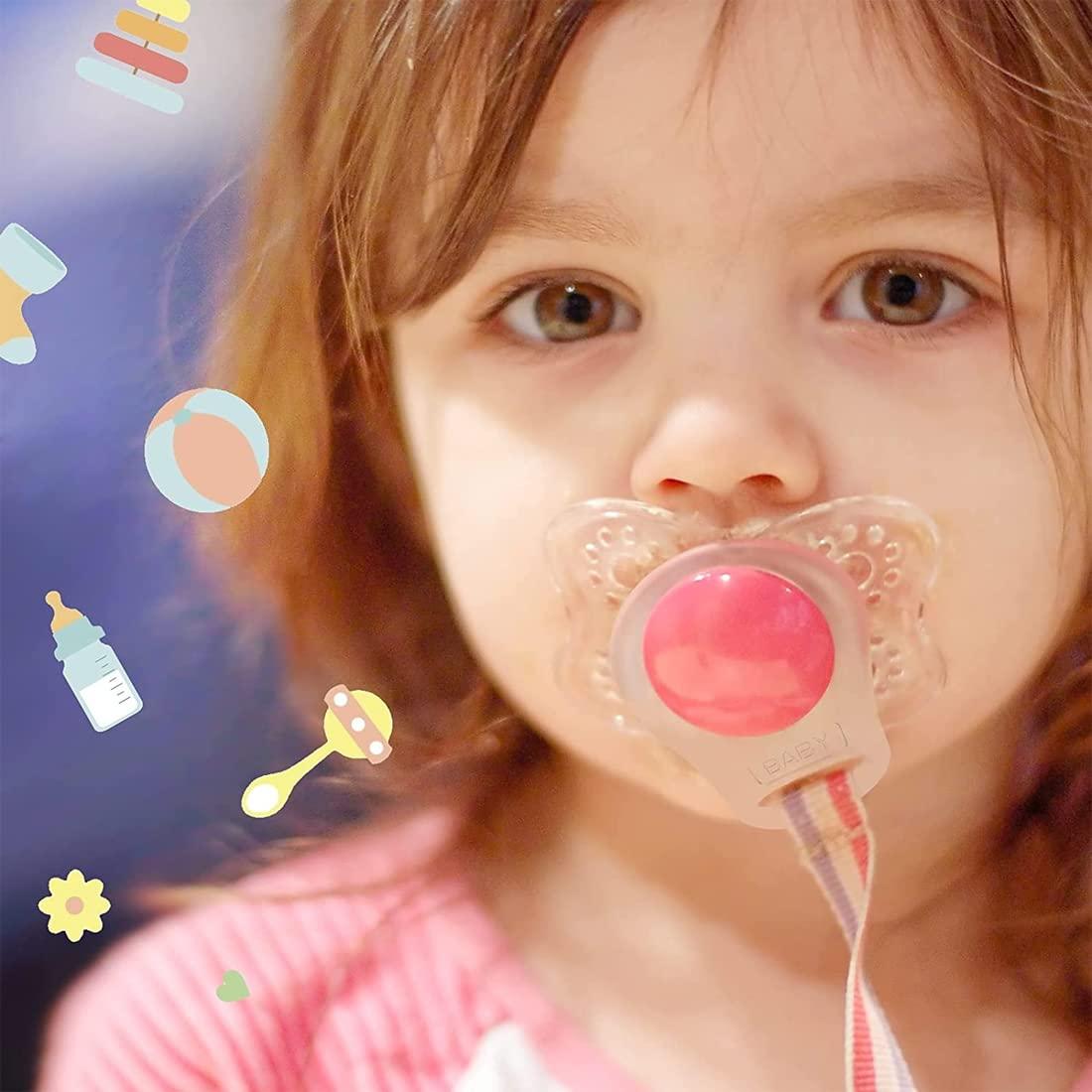 15 Silicone Ring Adapters for Pacifier Chains - Clear Baby Buckle ...