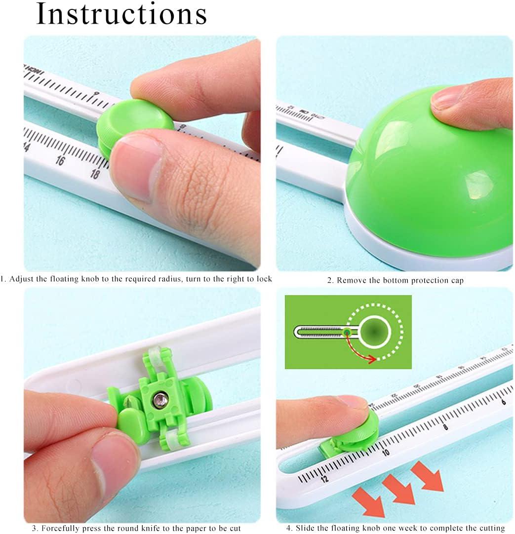 Compass Circle Paper Cutter for Paper Scrapbooking Cards