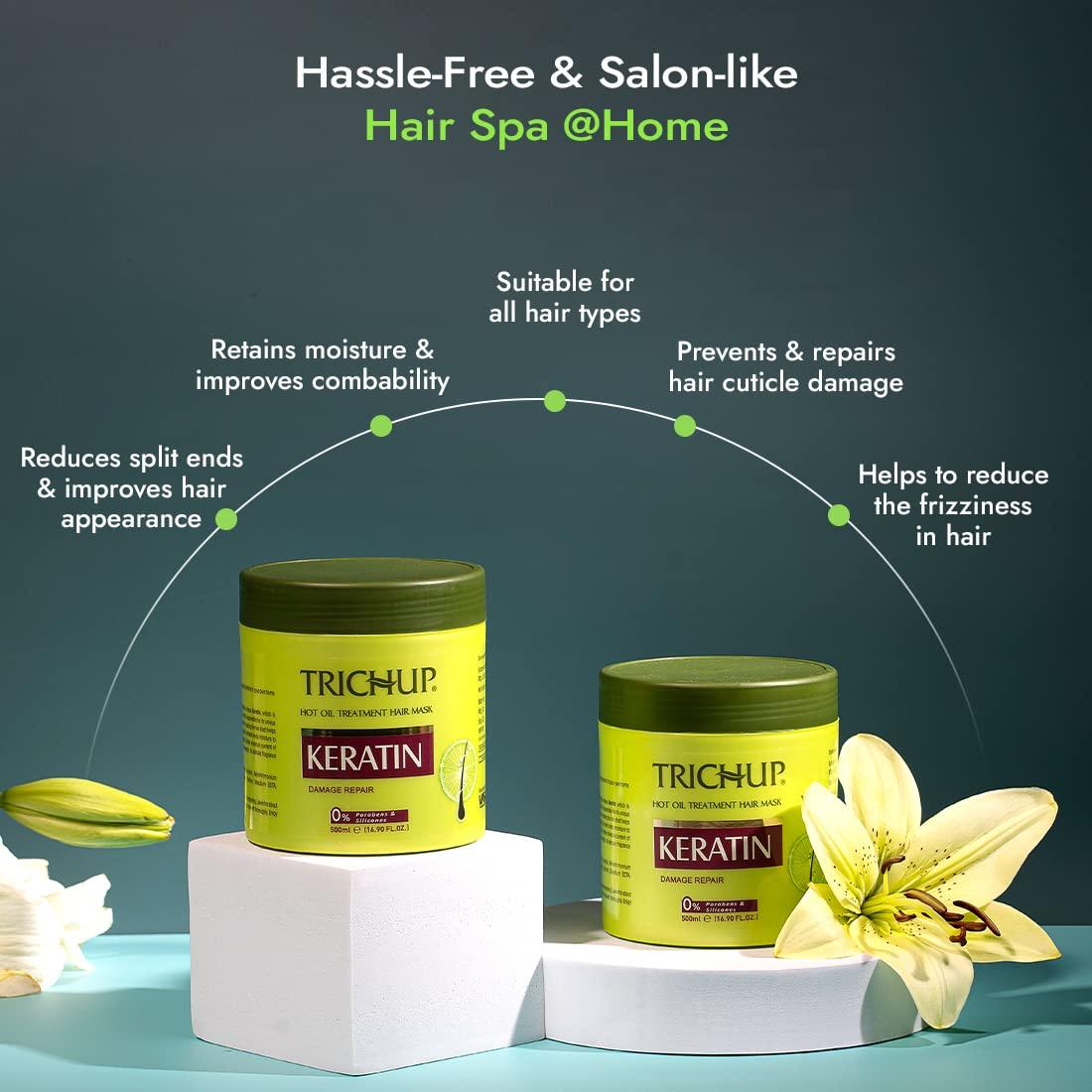 Trichup Keratin Hot Oil Treatment Hair Mask For Flexible Strong