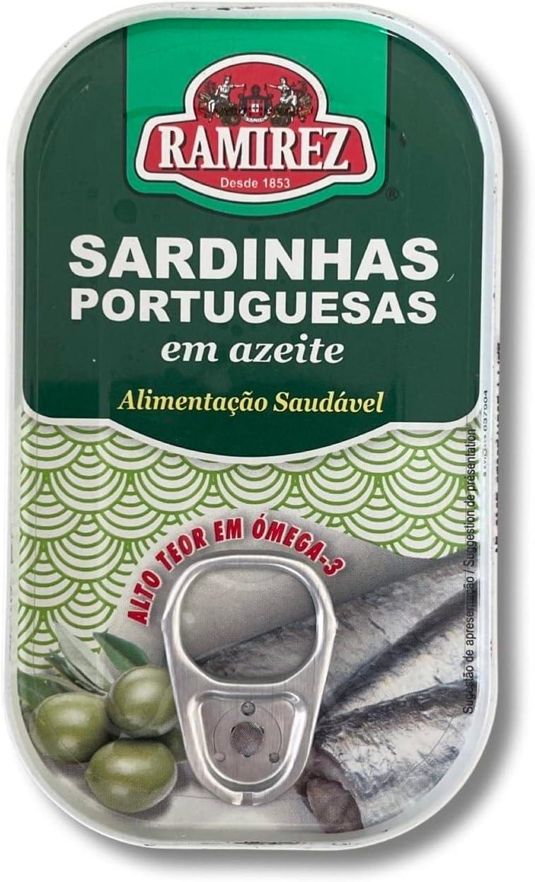 Portuguese Sardines In Olive Oil 3 x 125 g Ramirez Portugal