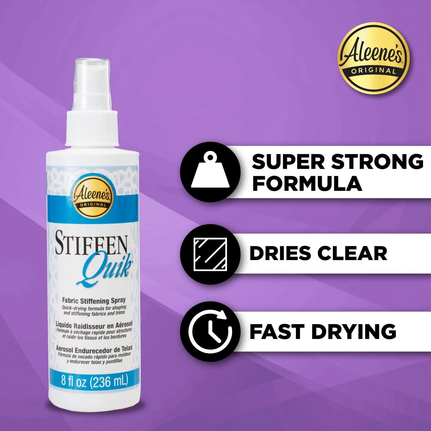 Aleene's 15581 StiffenQuick Fabric Stiffening Spray 8oz,Original Version
