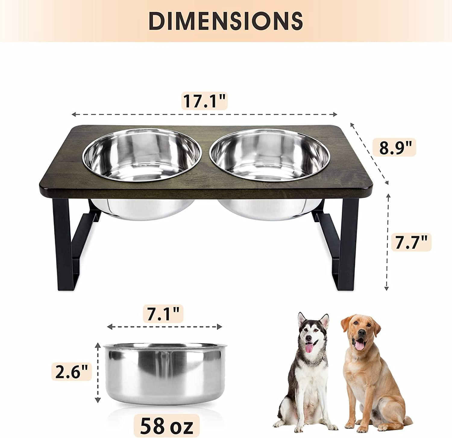 Elevated Dog Bowls for Large Dogs 