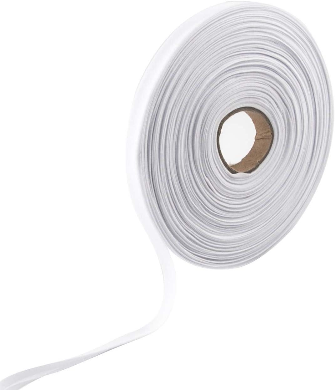 WXJ13 Single Fold Bias Tape 1/2 Inch Bias Binding Tape Hemming Tape for Carpet  Edges DIY Crafts Seaming Sewing Piping Quilting (White 50 Yards)