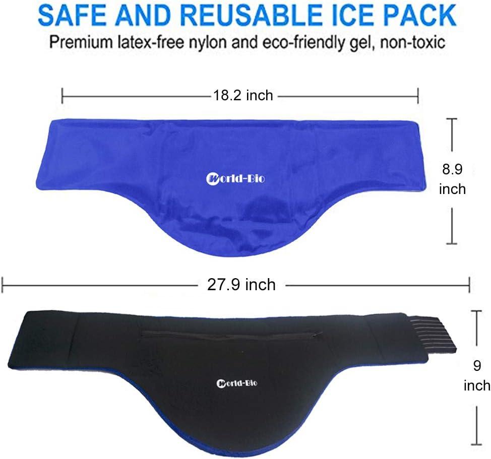 Neck Ice Pack Reusable Hot Ice Pack & Wrap Soothing Compression for  Injuries Swelling Cold Compress Gel Pack for Shoulder Cervical Relief Pain  Muscle Neck Tension Headache - 18.2 X 8.9 Blue