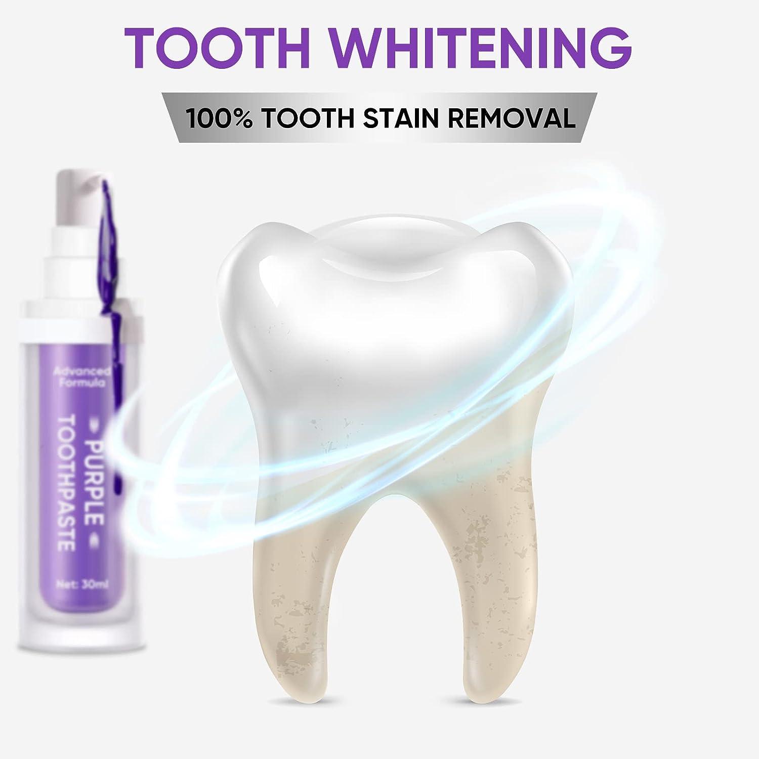 Sérum Blanchiment Dentaire Perfora Purple Magic 30ml - Goût Pomme/pêche/menthe, Naturel, Longue Durée