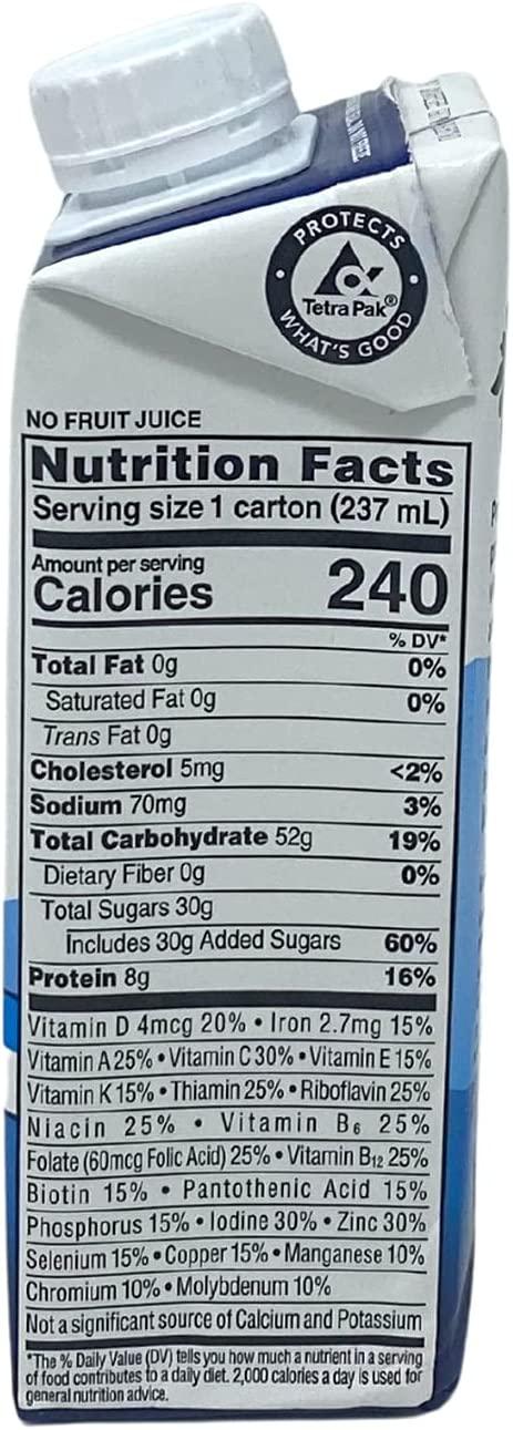 Ensure Clear Mixed Berry, 8 Ounce Recloseable Carton, Abbott 64900 - Case  of 24