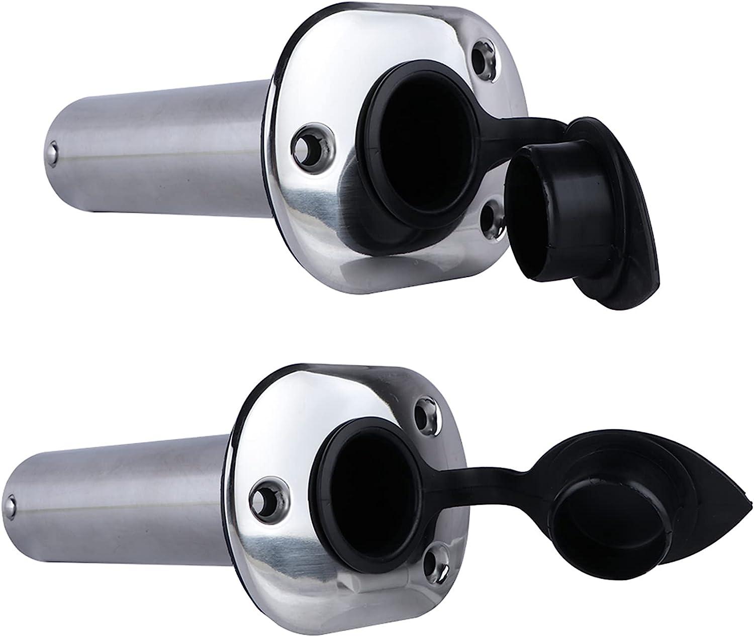 Hoffen 2Pcs Stainless Steel Fishing Rod Holder Flush Mount 15/30