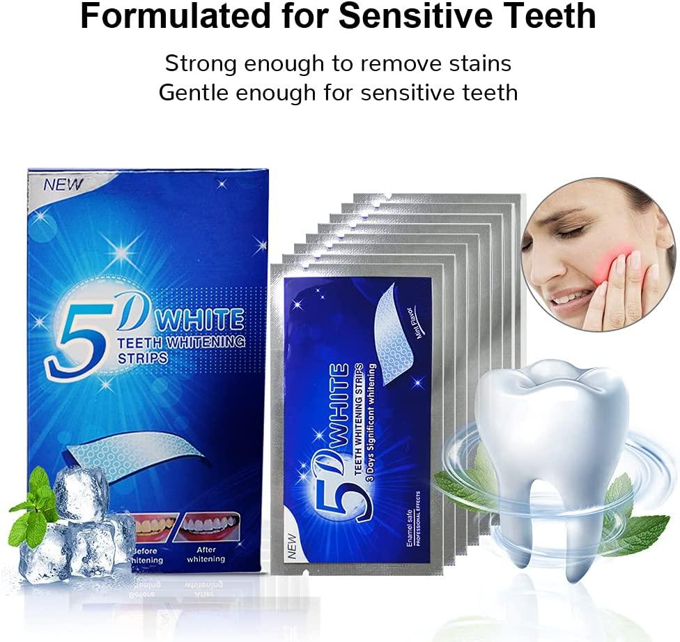 Teeth Whitening Strips 5D, ifanze Safe and Effective Teeth Whitening