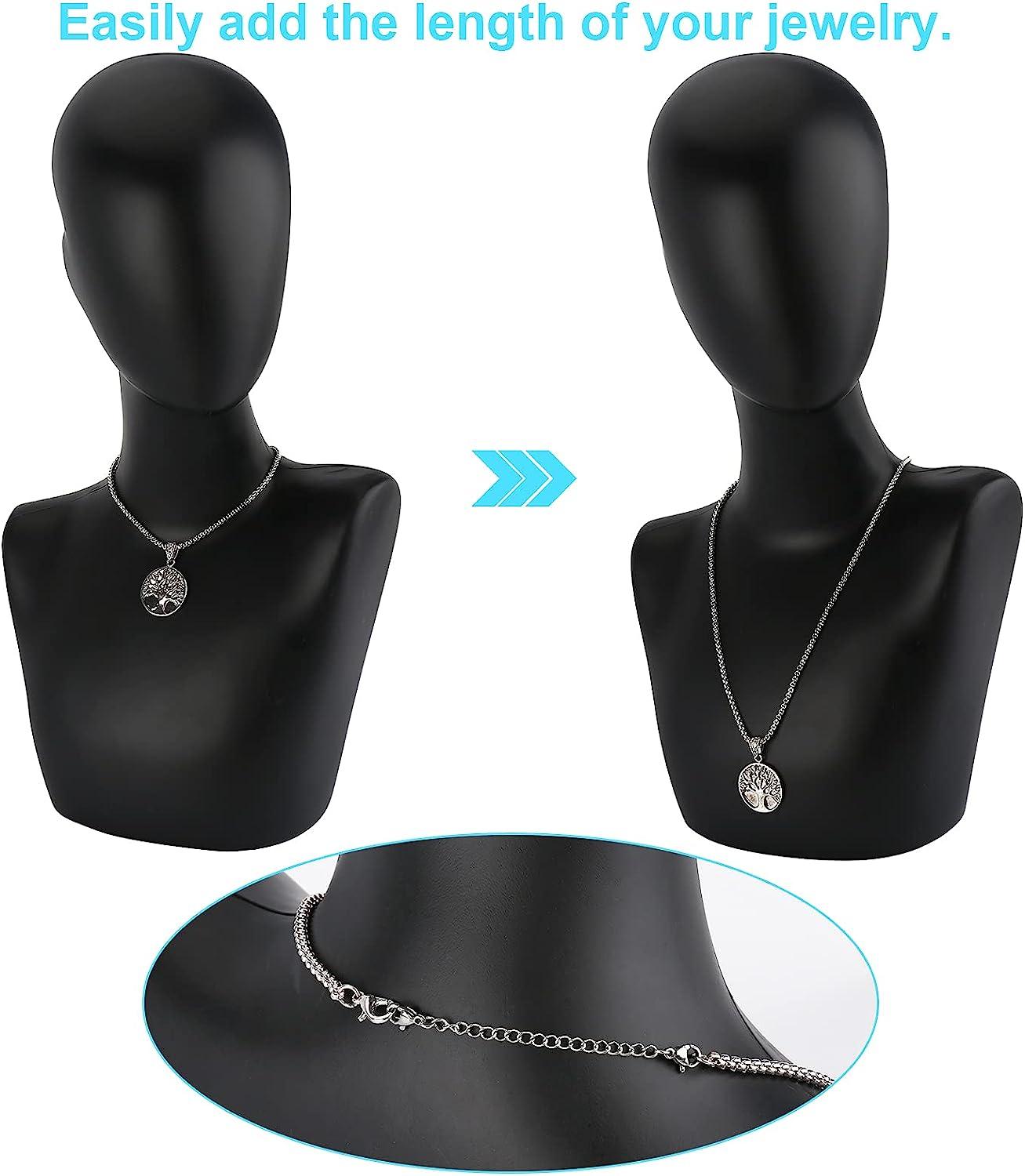 Necklace Extender, 12 PCS Chain Extenders for Necklaces, Premium