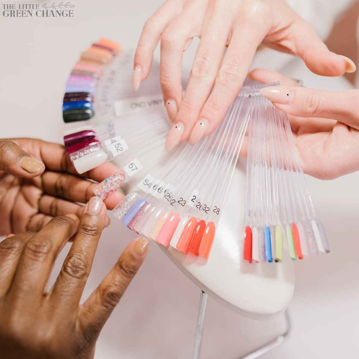 200 Tips Nail Polish Swatch Sticks Nails Art Display Transparent Nail